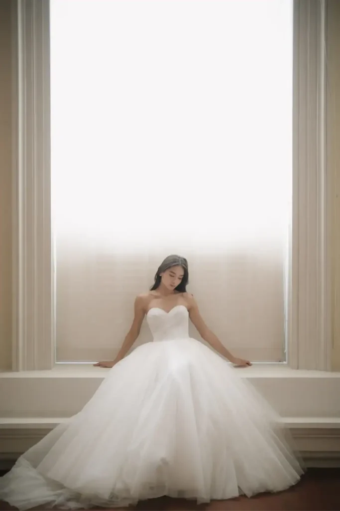 Dream strapless sweetheart tulle ball gown